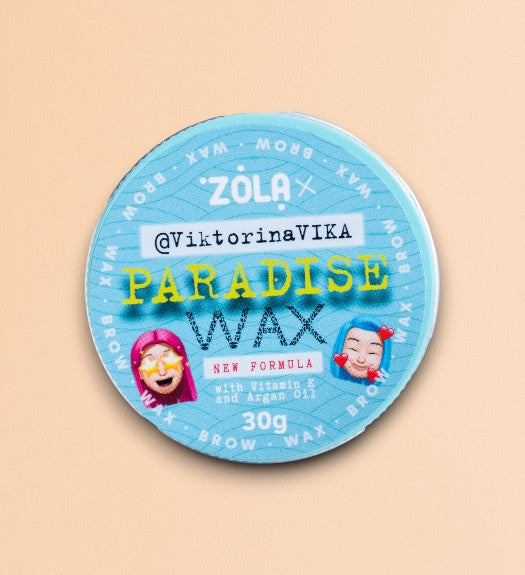 ZOLA Cosmetics Paradise Wax à la Vitamine E et à l’Huile d’Argan - Cire coiffage sourcils ZOLA