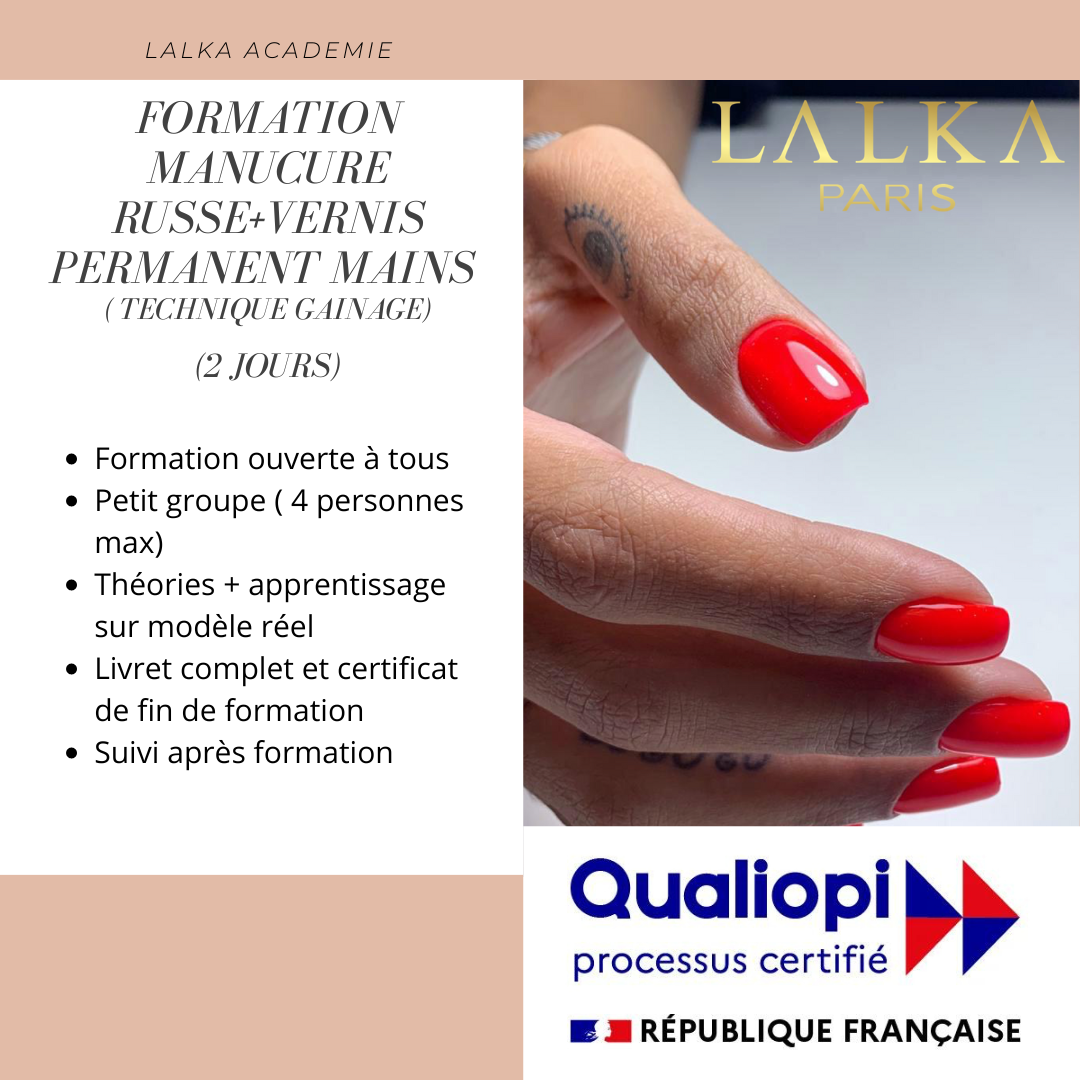 2-day Russian Manicure Initiation Training with semi-permanent varnish