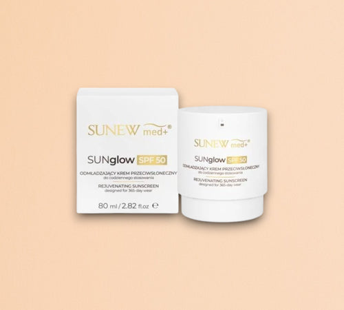 SUNGLOW SPF50 CRÈME SOLAIRE RAJEUNISSANTE (POUR UN USAGE QUOTIDIEN) SUNEWMED+