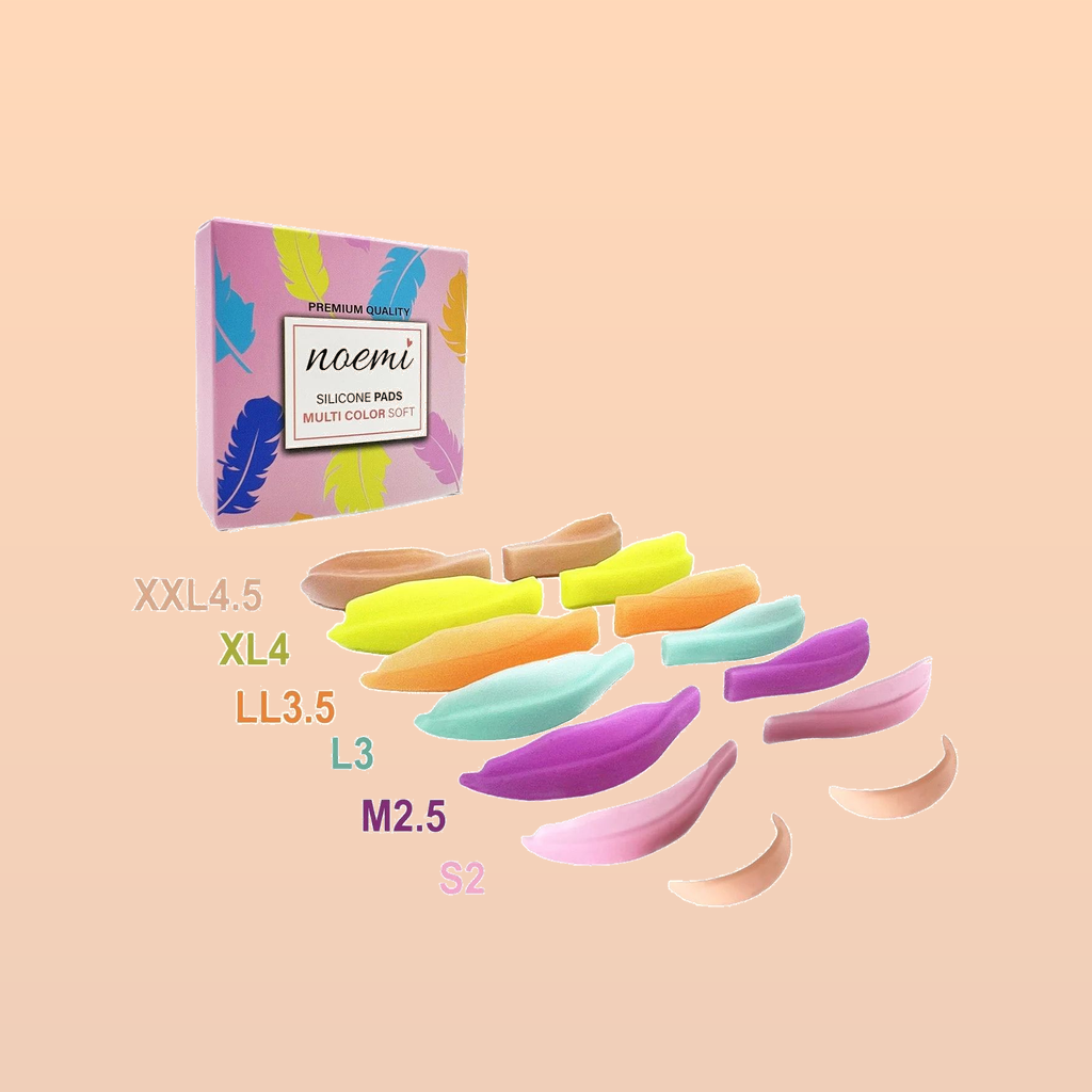 Noemi – Silicone Pads Multi Color Soft (Boîte Mix 6 paires)