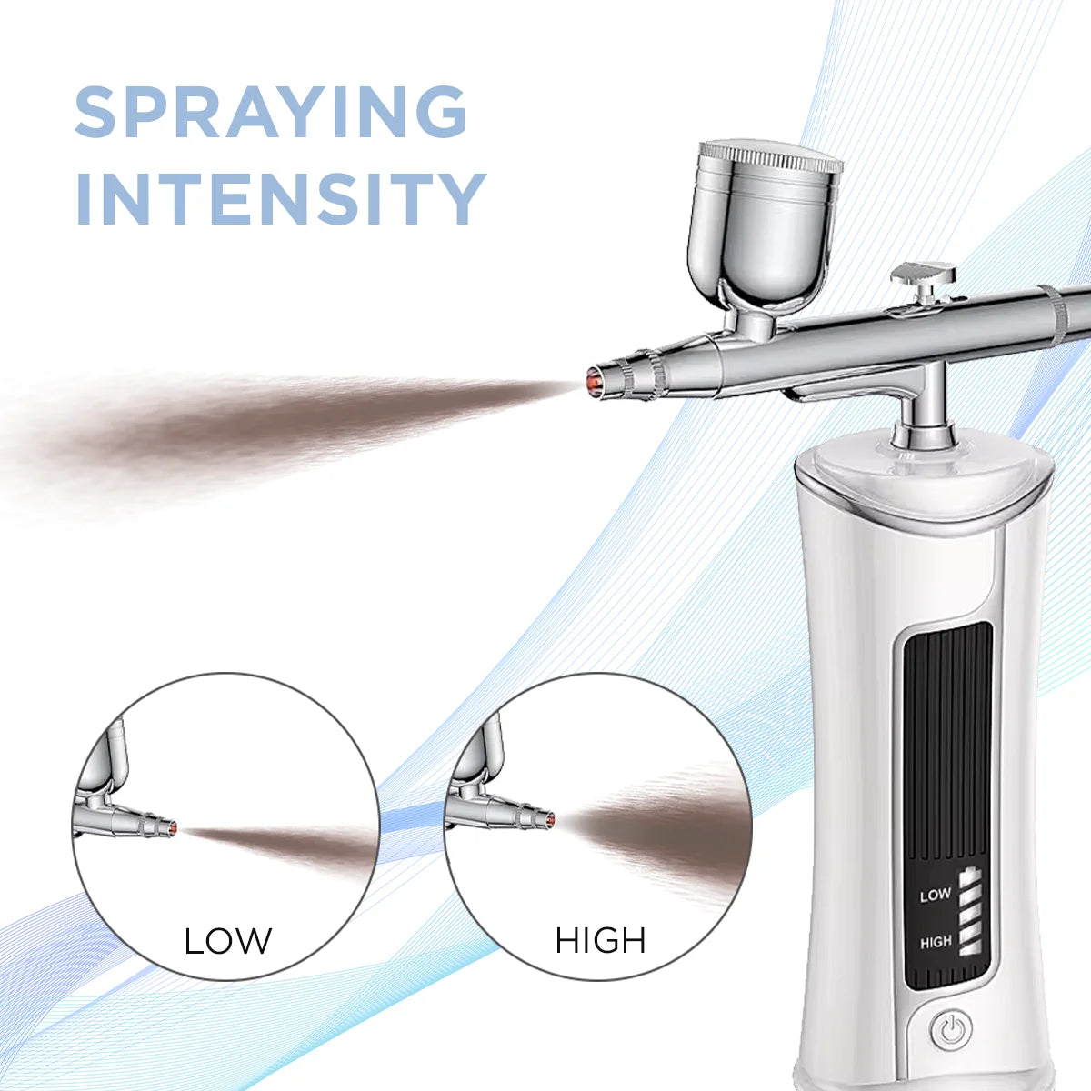 ÖKO Lash & Brow – Airbrush Portable avec Écran LED – Buse 0,4 mm