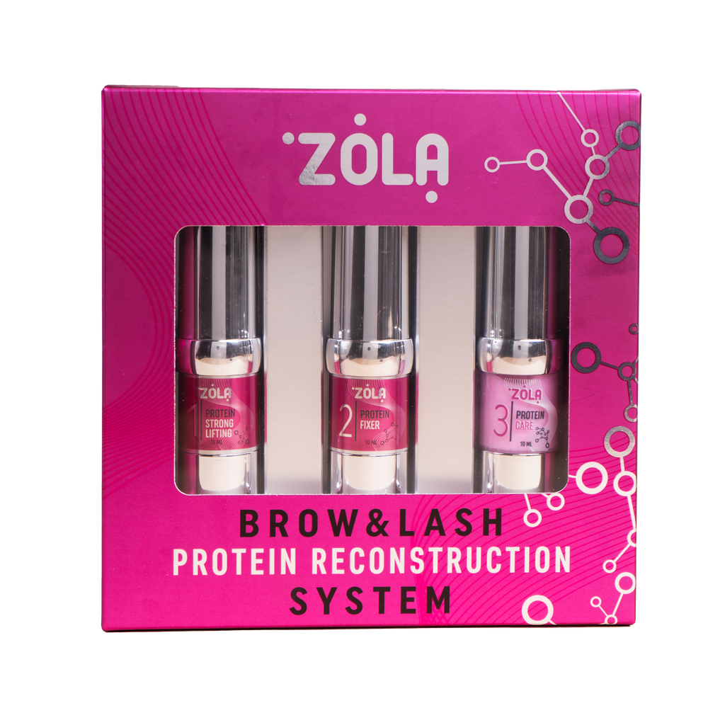 KIT BROWLIFT & LASHLIFT Zola Cosmetics nouvelle formule Protein reconstruction system 2 en 1