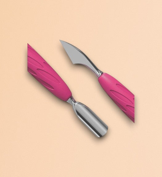 UNIQ Staleks cuticle pusher with silicone handle PQ-10/3 