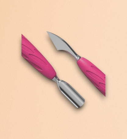 UNIQ Staleks cuticle pusher with silicone handle PQ-10/3 