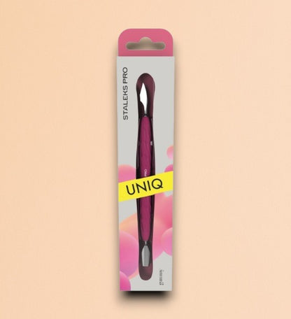 UNIQ Staleks cuticle pusher with silicone handle PQ-10/3 