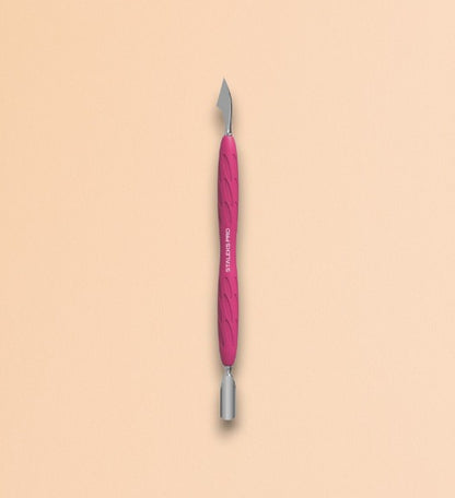 UNIQ Staleks cuticle pusher with silicone handle PQ-10/3 