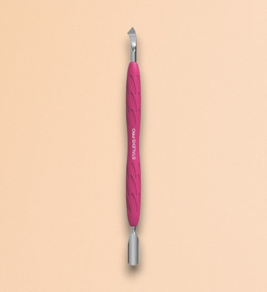UNIQ Staleks cuticle pusher with silicone handle PQ-10/2 