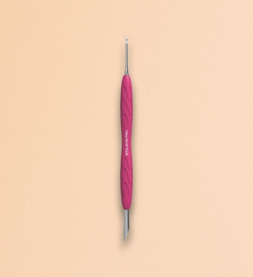 UNIQ Staleks Cuticle Pusher with Silicone Handle PQ-11/2 