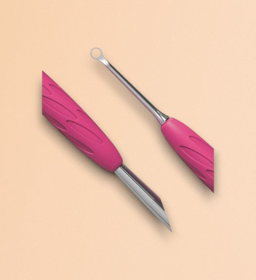 UNIQ Staleks Cuticle Pusher with Silicone Handle PQ-11/2 