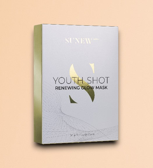 MASQUE YOUTH SHOT TISSU FEUILLE D'OR JEUNESSE (LOT DE 6) SUNEW MED