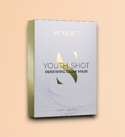 MASQUE YOUTH SHOT TISSU FEUILLE D'OR JEUNESSE (LOT DE 6) SUNEW MED