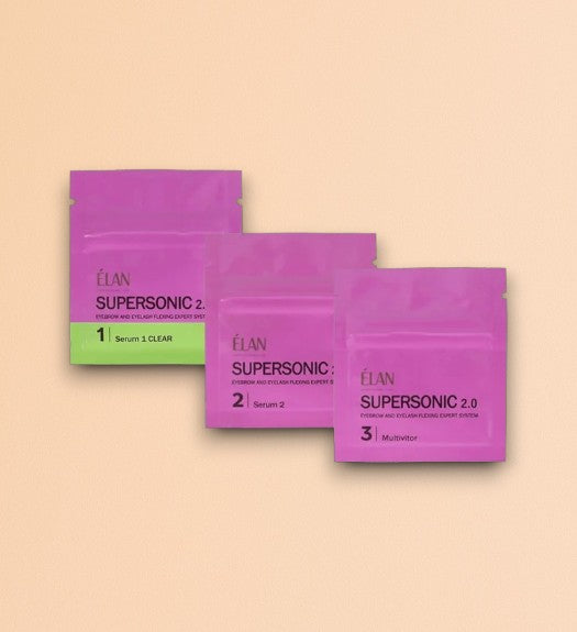 Ensemble SUPERSONIC 2.0 – Rehaussement de cils et lamination des sourcils en sachets