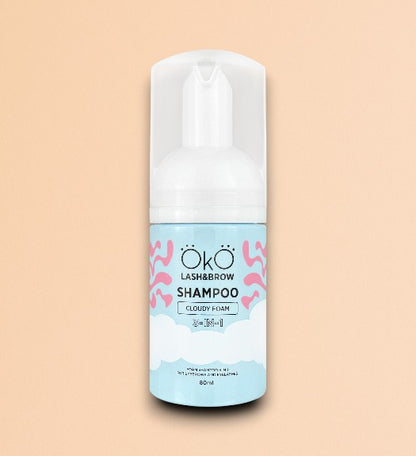 ÖKO Lash & Brow – Shampooing Mousse Cloudy Foam 3-en-1 (80 ml & 150ml)
