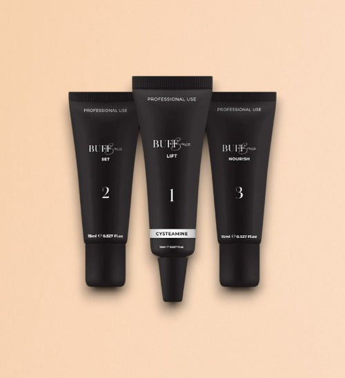 BuffBrowz - Cysteamine Brow & Lash Lamination Kit – Steps 1, 2 & 3 –  15 ml