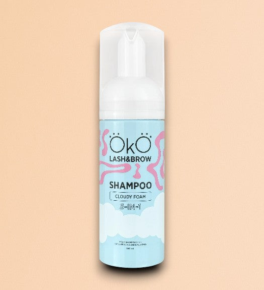 ÖKO Lash & Brow – Shampooing Mousse Cloudy Foam 3-en-1 (80 ml & 150ml)