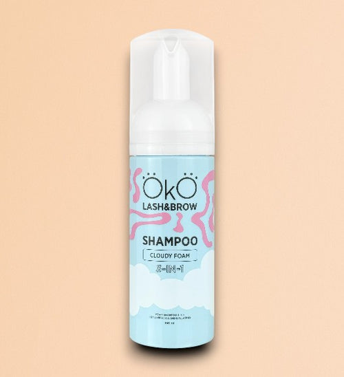 ÖKO Lash & Brow – Shampooing Mousse Cloudy Foam 3-en-1 (80 ml & 150ml)