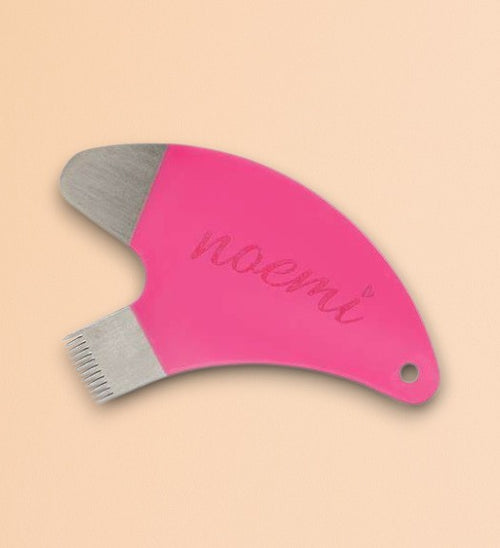 Stainless steel eyelash and eyebrow comb