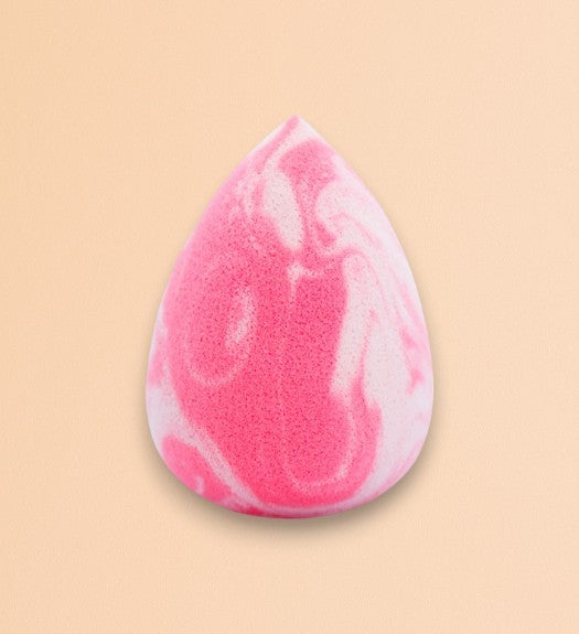ZOLA Éponge gouttelettes rose et blanche super douce