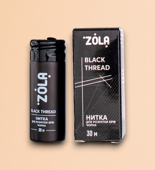 Черная нить для бровей Zola Cosmetics