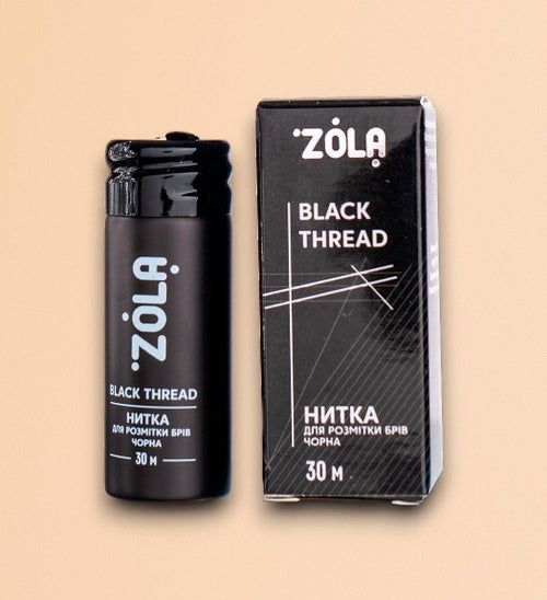 Черная нить для бровей Zola Cosmetics