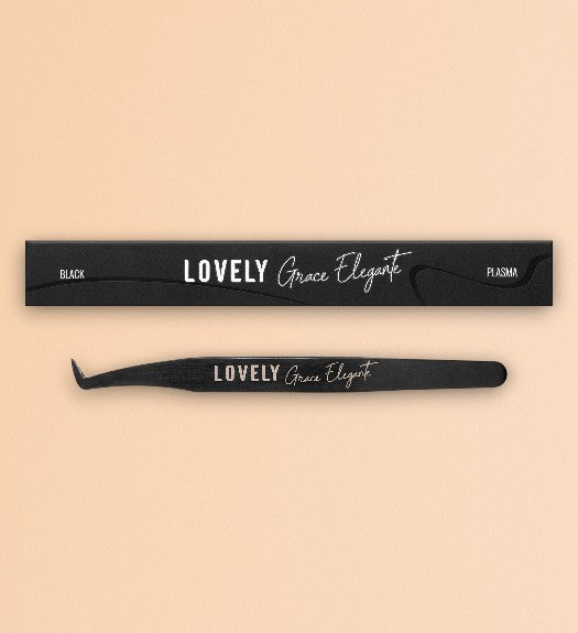 Lovely Diamond series straight with band eyelash extension tweezers, straight isolation tweezers