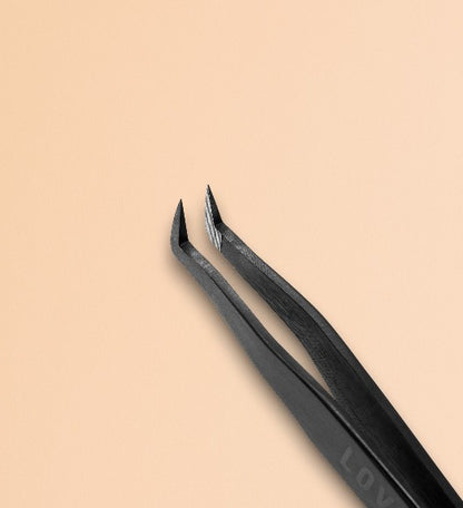 Пинцет для наращивания ресниц Lovely Diamond Series прямой с лентой, прямой изолированный пинцет