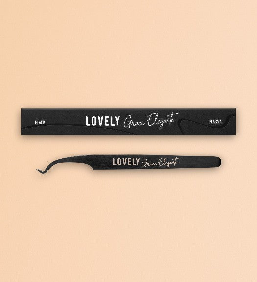 Пинцет для наращивания ресниц Lovely Diamond Series прямой с лентой, прямой изолированный пинцет