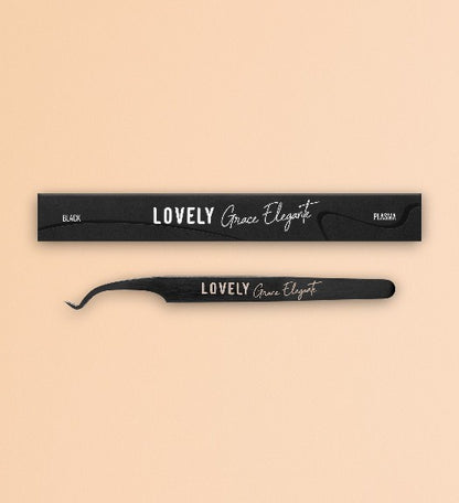 Пинцет для наращивания ресниц Lovely Diamond Series прямой с лентой, прямой изолированный пинцет