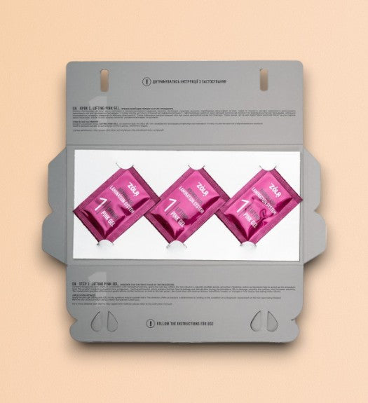ZOLA Color Lab Set en Sachet 01 Gel Rose Liftant (3 x 1 ml)