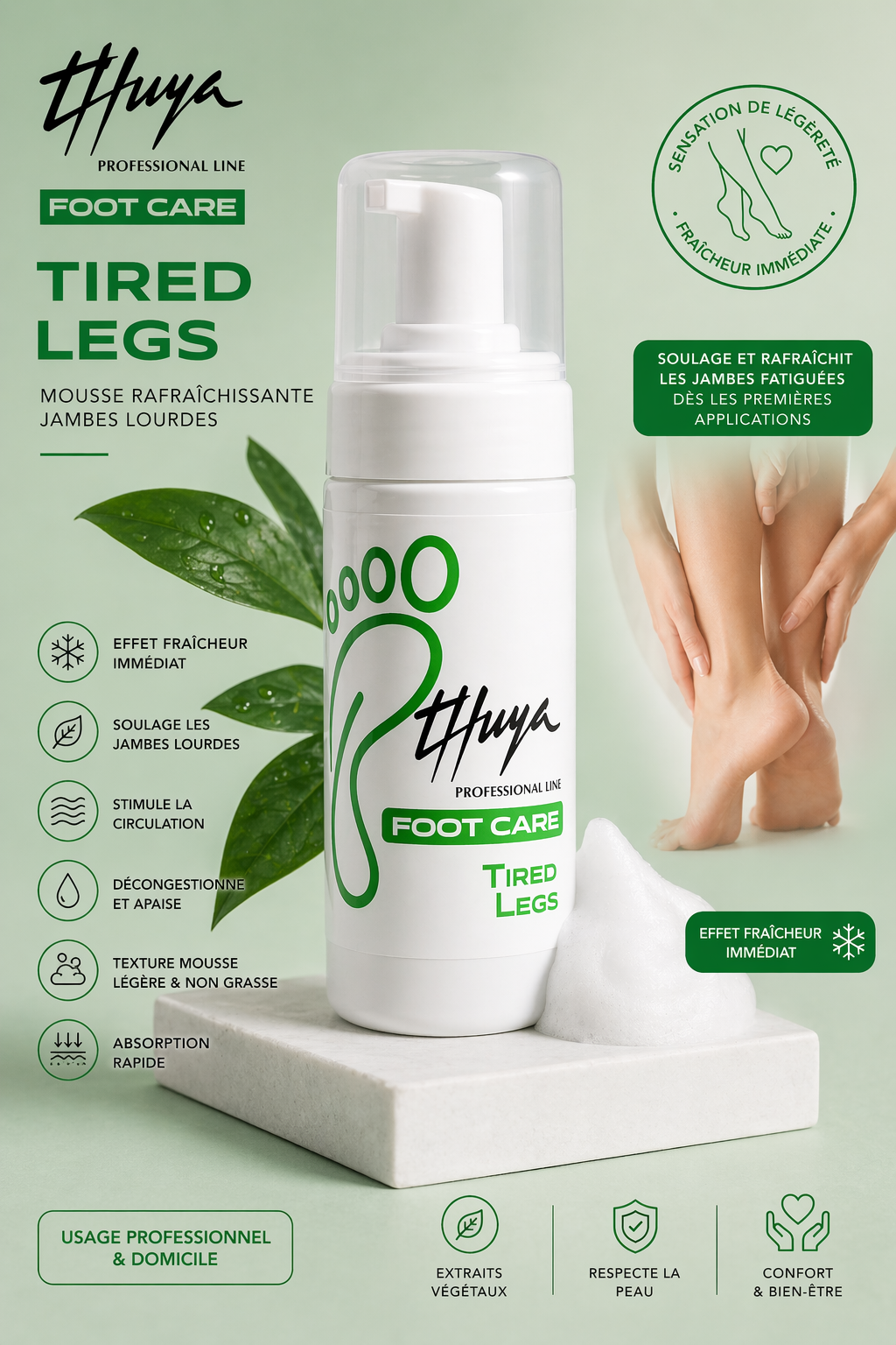 Комплексный увлажняющий уход за ногами / Интенсивный уход за ногами HYDRATE Thuya Professional Line