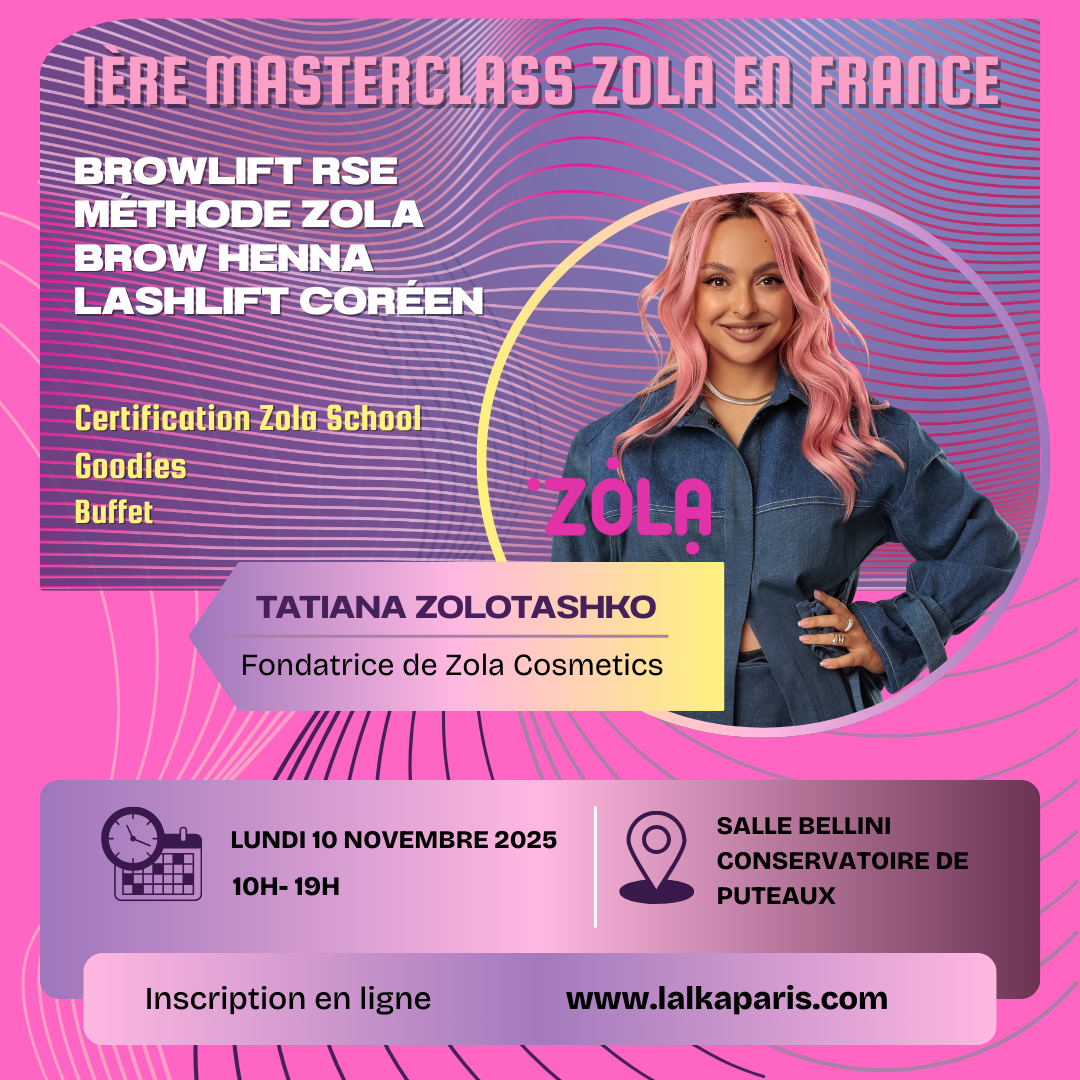 Ticket Premium Beauty Masterclass Beauté Zola Cosmetics avec Tetiana Zolotashko – Paris 21 novembre 2025