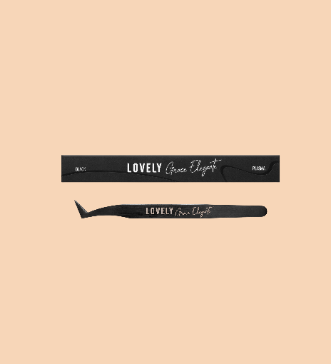 Пинцет для наращивания ресниц Lovely Diamond series 90 градусов 7 мм