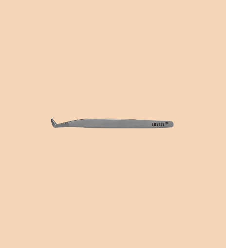 Lovely Diamond series eyelash extension tweezers 90 degree 7mm