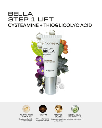 MaxyMova - Step 1 BELLA lift (Cystéamine + Acide Thioglycolique)