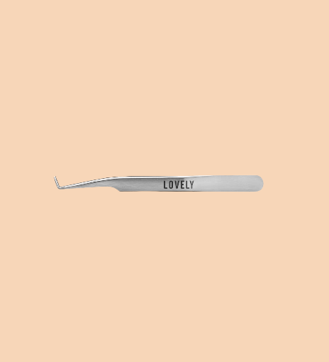 Lovely Diamond series eyelash extension tweezers 90 degree 7mm