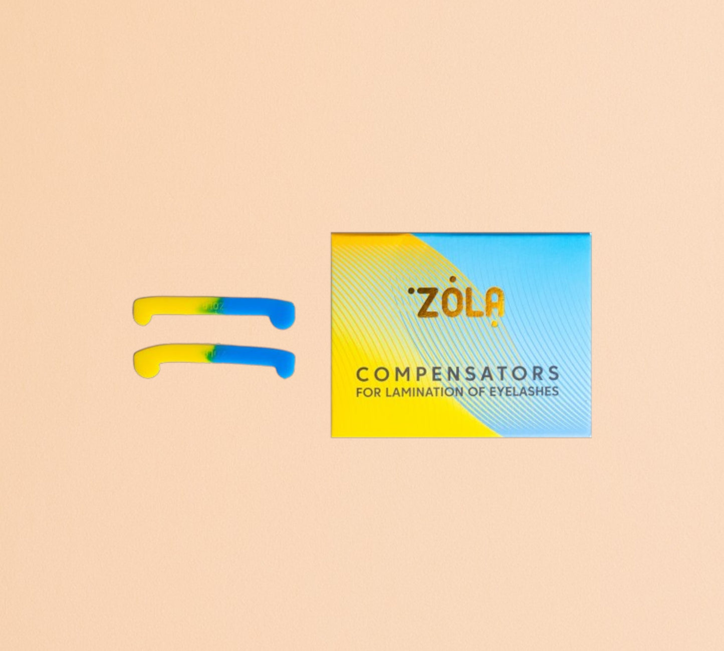 ZOLA cosmetics LASH LIFT COMPENSATORS (yellow and blue)