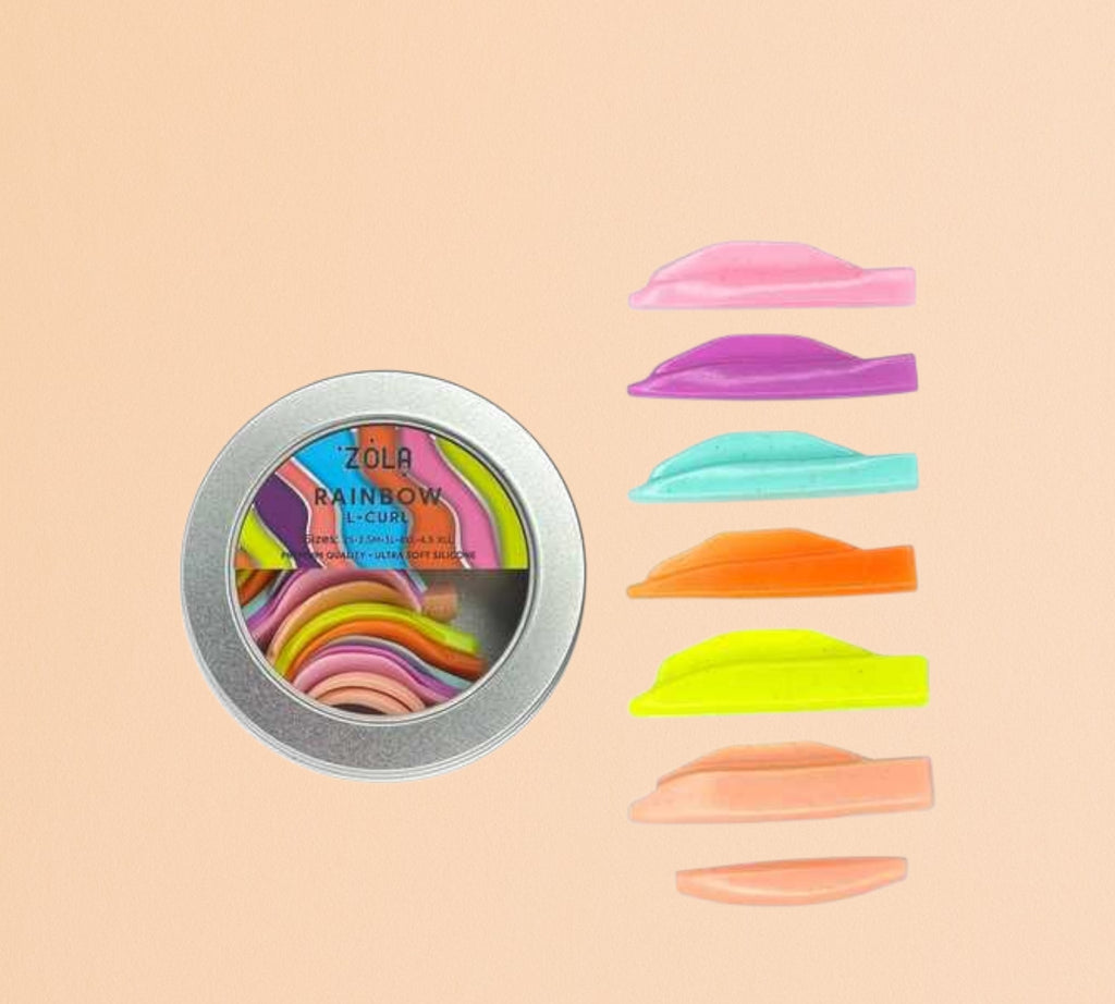Silicone Pads Zola cosmetics Rainbow effet courbure L/liftant + cils du bas