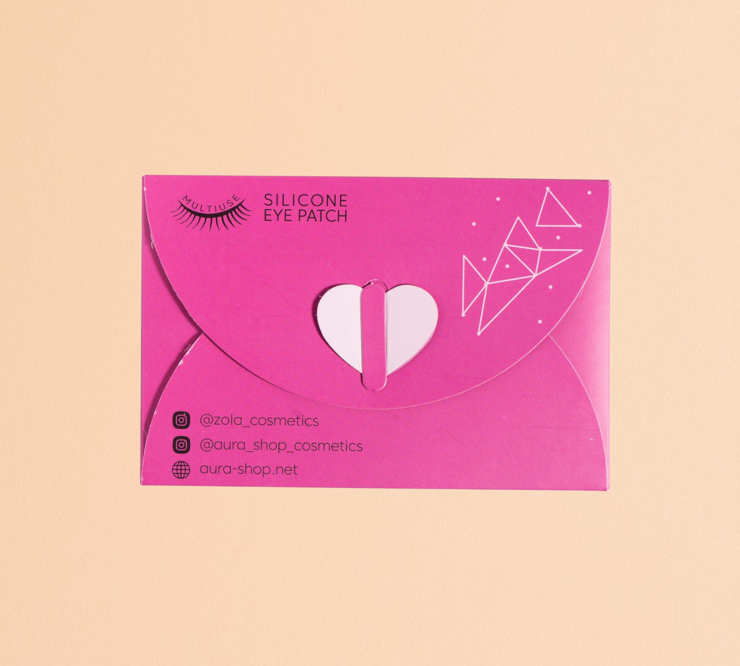 ZOLA Cosmetics reusable silicone eye patches dark pink