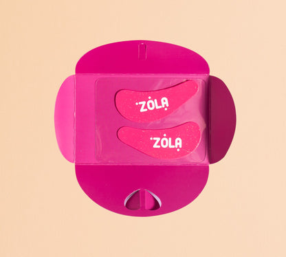 ZOLA Cosmetics reusable silicone eye patches dark pink