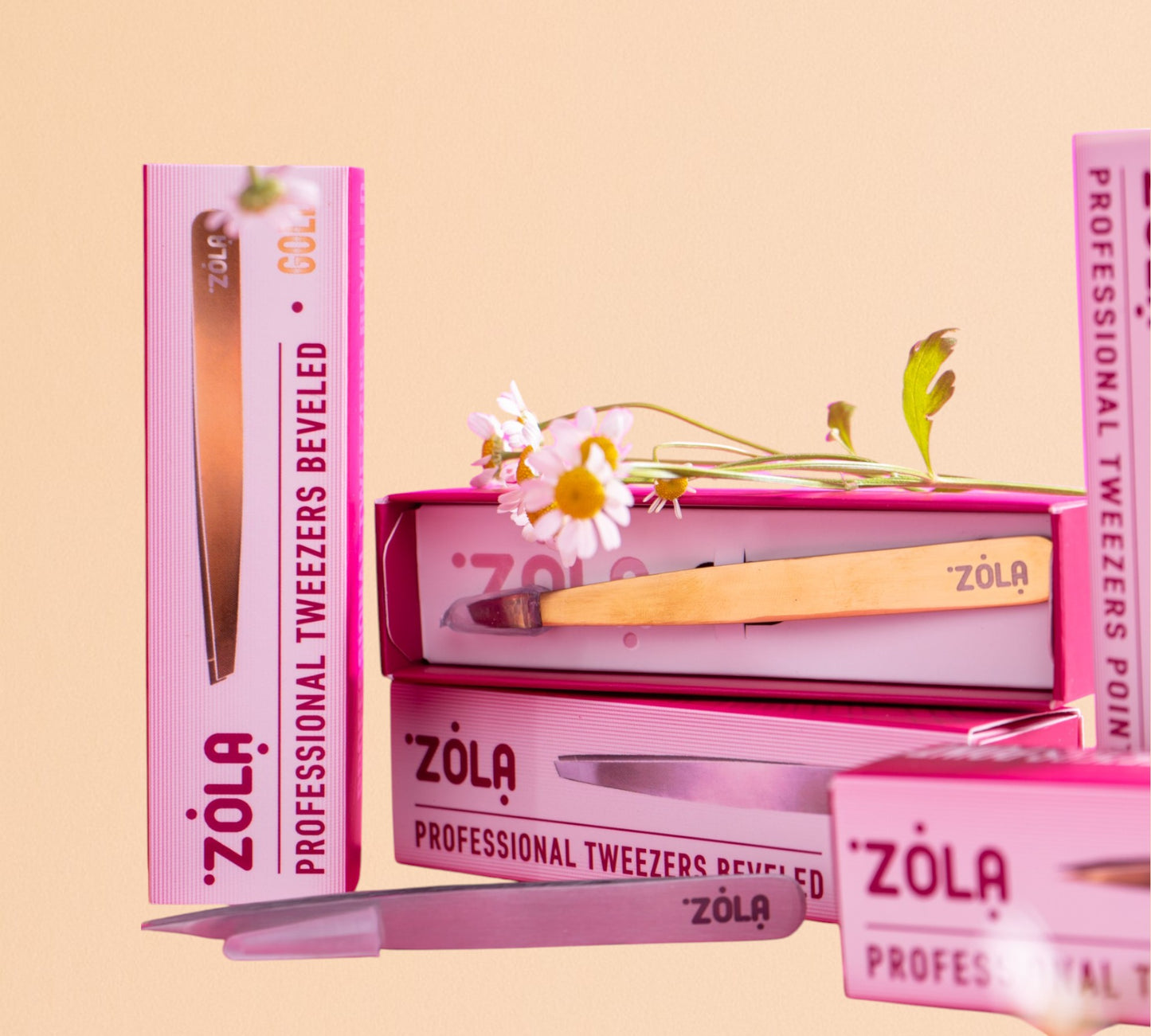 Zola Premium Flat Professional Tweezers