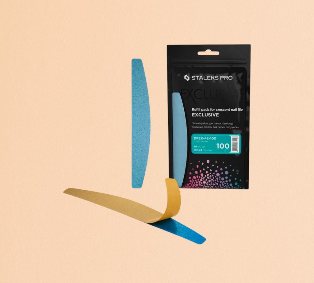 Embouts Interchangeables Pour Lime "Croissant" EXCLUSIVE 42 100grit (50 Pcs) STALEKS