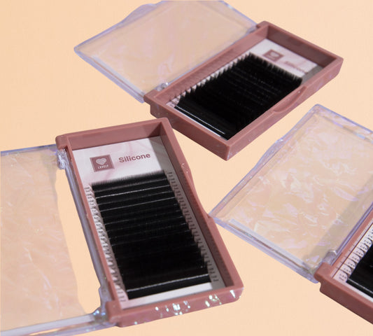 Extensions de cils "Silicone" Lovely professional Lashes - 16 lignes boite rose
