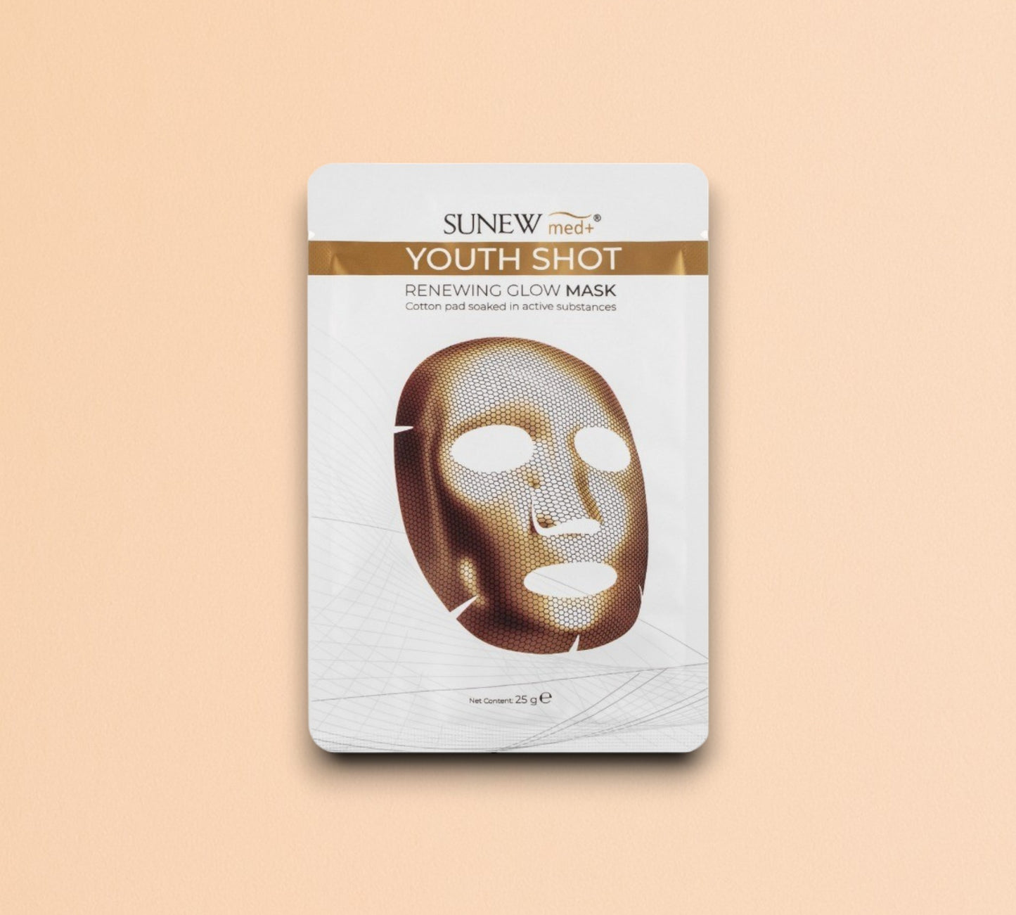 MASQUE YOUTH SHOT TISSU FEUILLE D'OR JEUNESSE