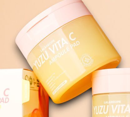 LALARECIPE- PAD Ampoule Yuzu Vita C Pad Ampoule 150 ml / 80 pads