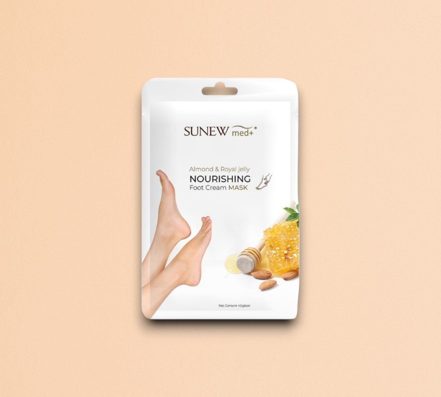 SunewMed + Маска-носки для ног со сладким миндалем и маточным молочком