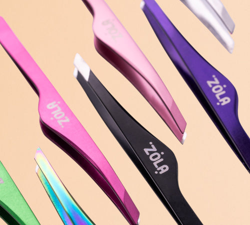ZOLA Professional Slanted Eyebrow Tweezers
