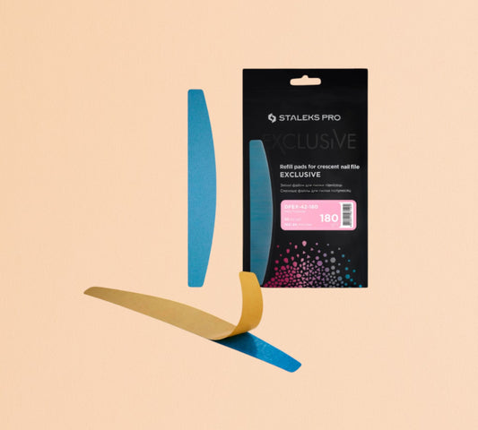 Interchangeable Tips for "Croissant" File EXCLUSIVE 42 180grit (50 Pcs) STALEKS
