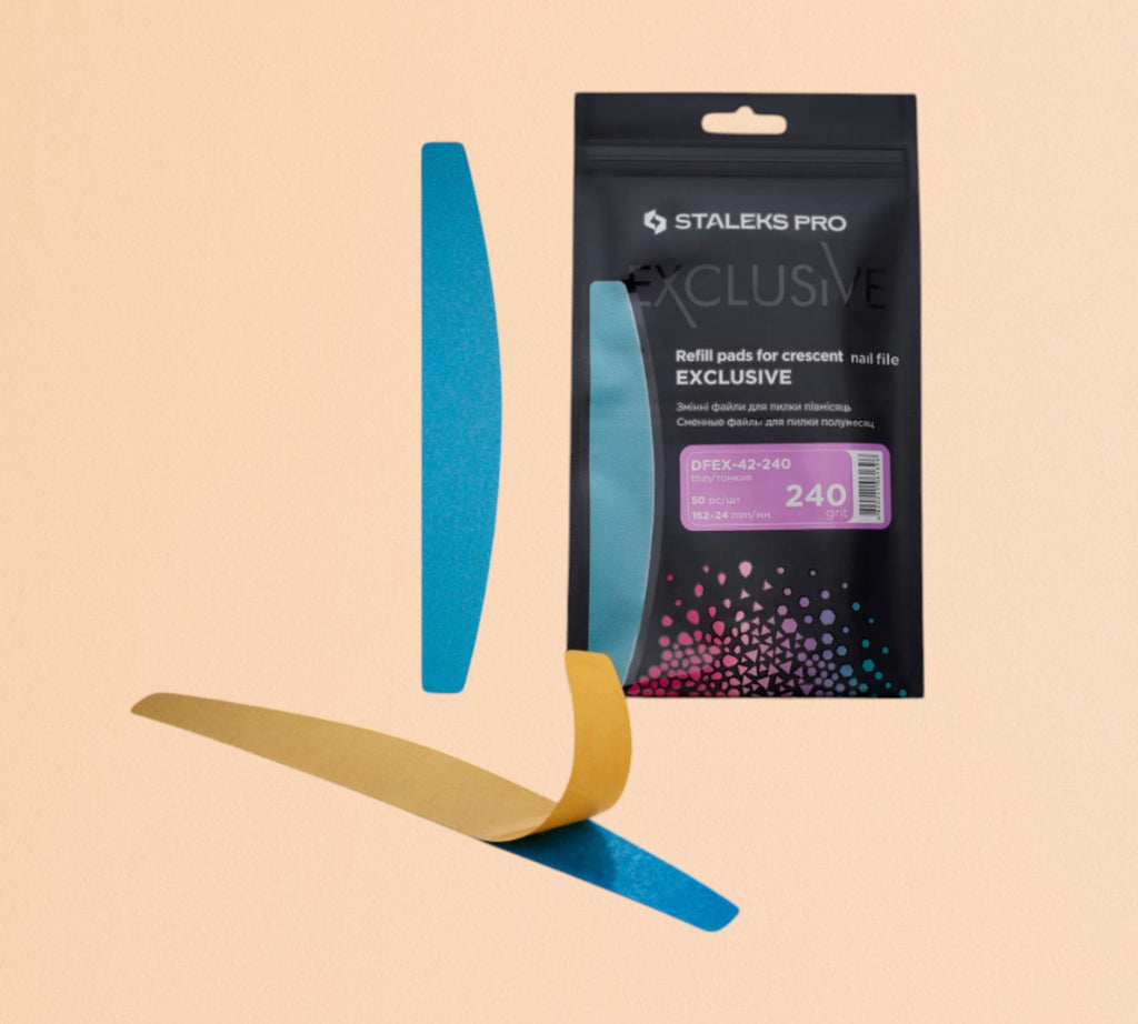 Embouts Interchangeables STALEKS Pour Lime "Croissant" EXCLUSIVE 42 240 grit (50 Pcs)