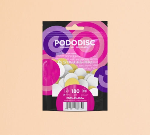 Staleks Pro - Мягкие сменные файлы для дисков PODODISC L, зернистость 180 (50 шт.) 