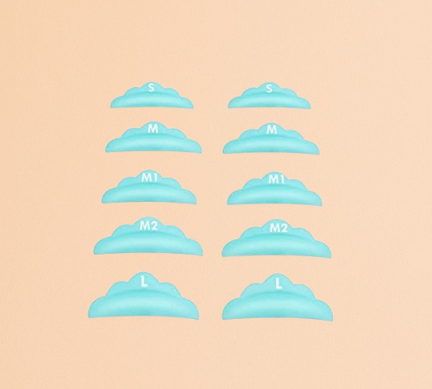 BLUE SILICONE PADS for eyelash lifting and lashlift
